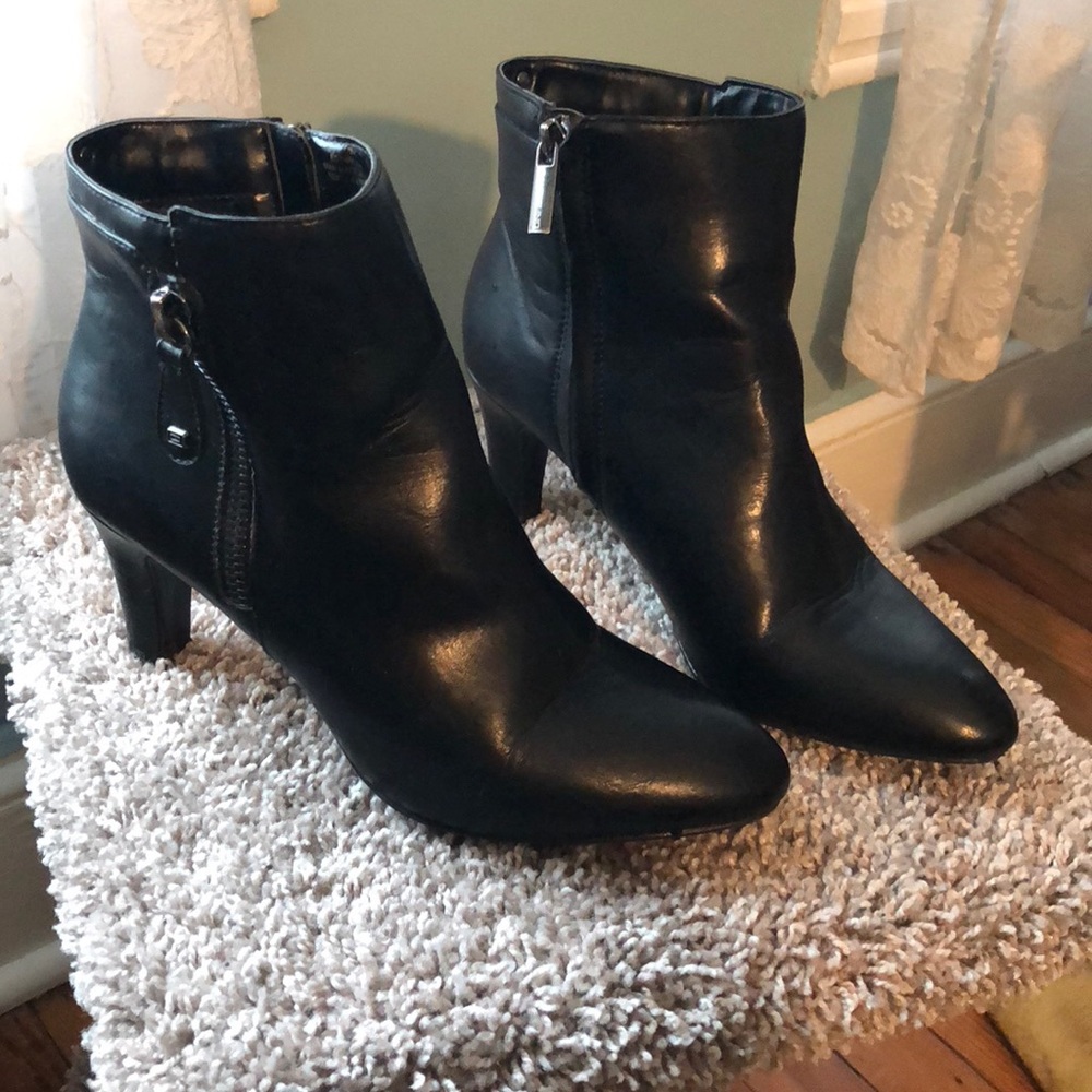 Black ankle boots